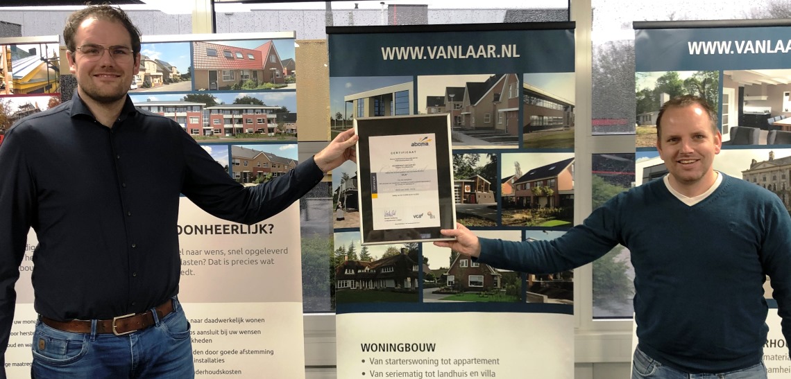 VCA certificering Bouwbedrijf Van Laar